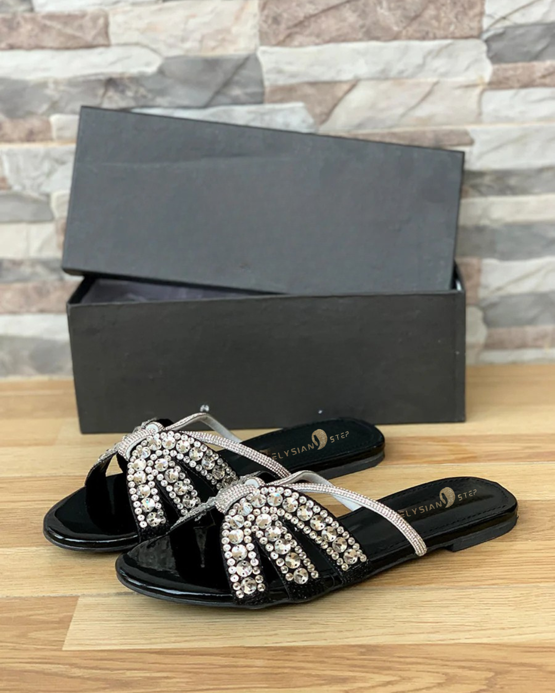 Nevis Embellished Flat