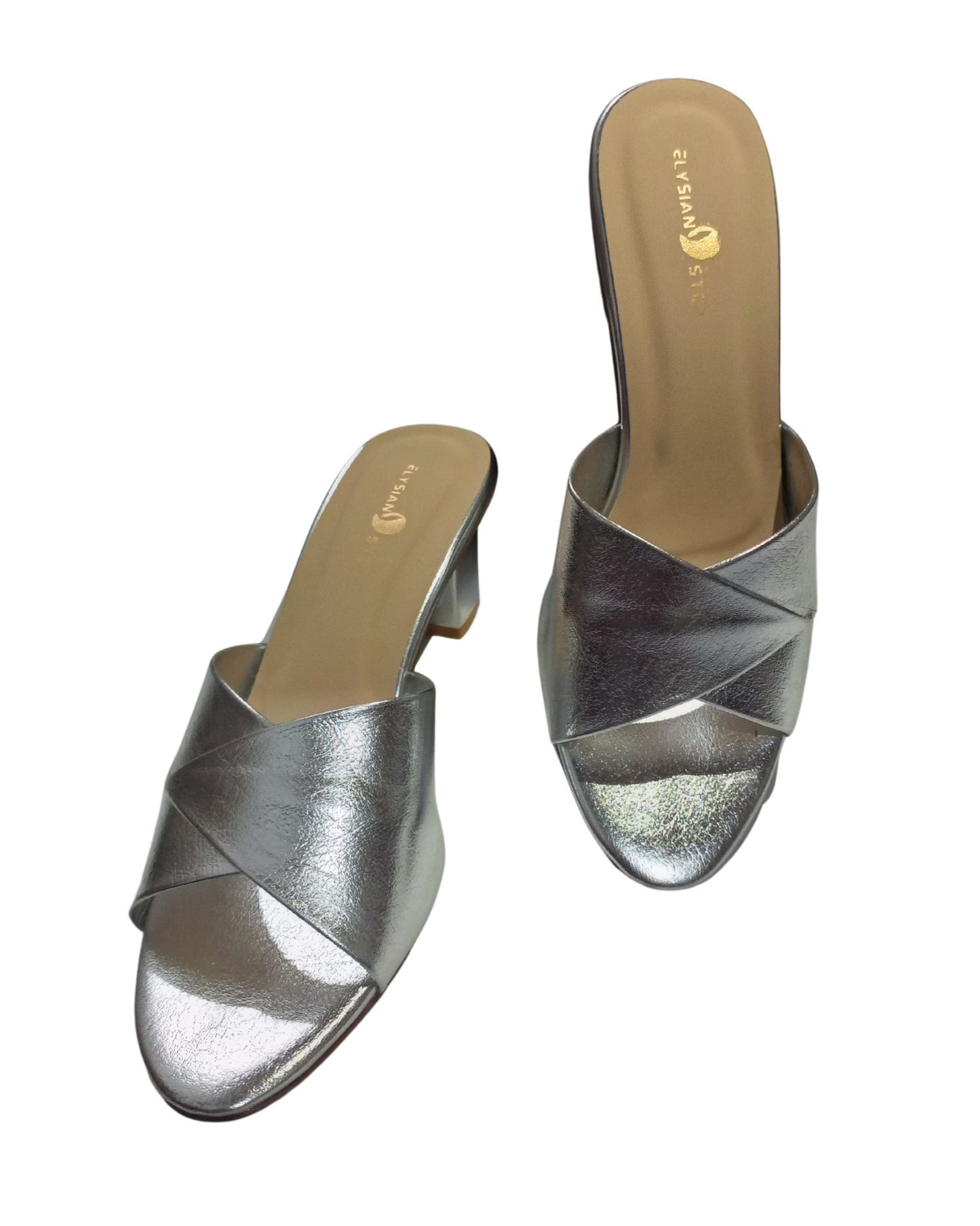 Cross Chunky Block Heel