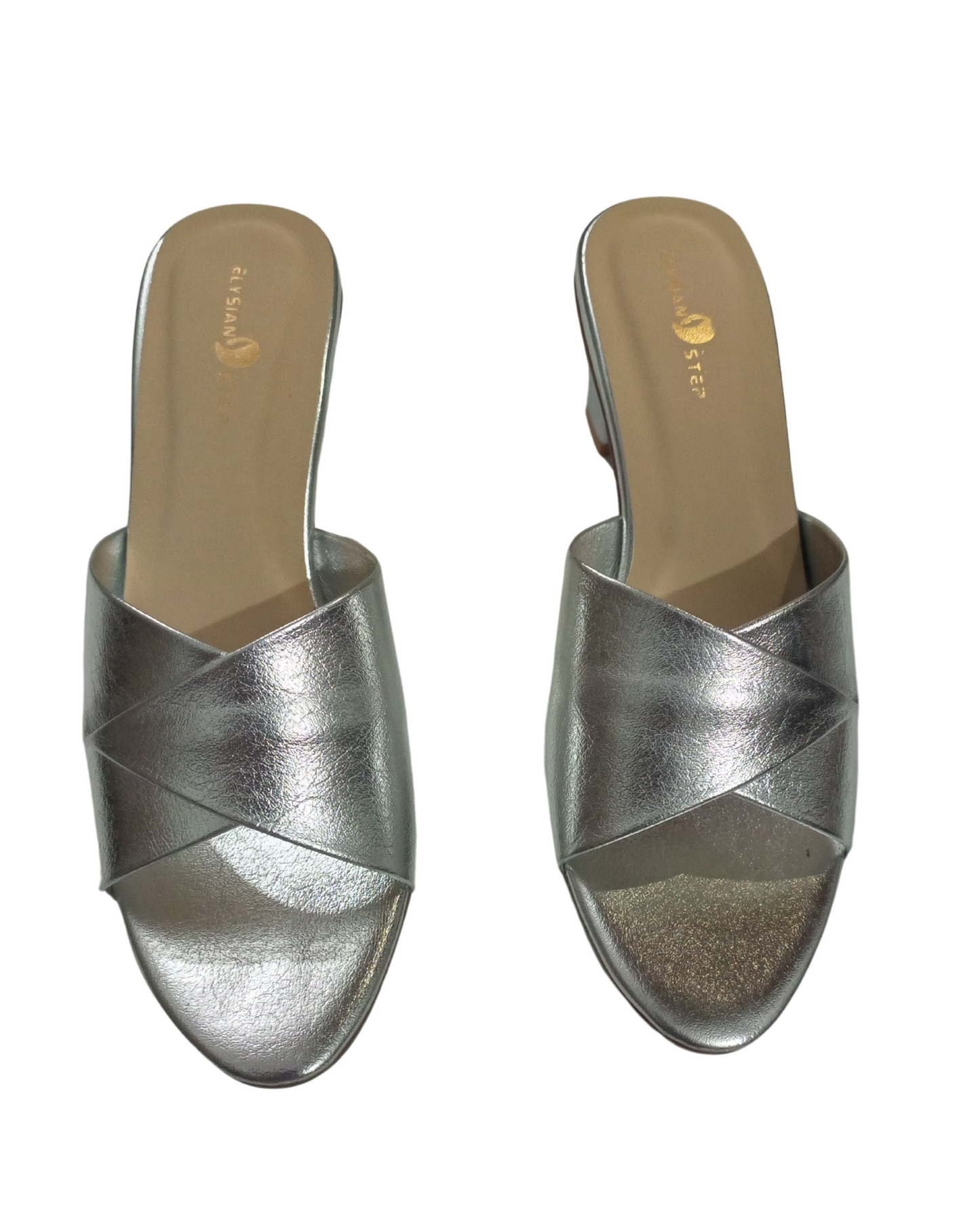 Cross Chunky Block Heel