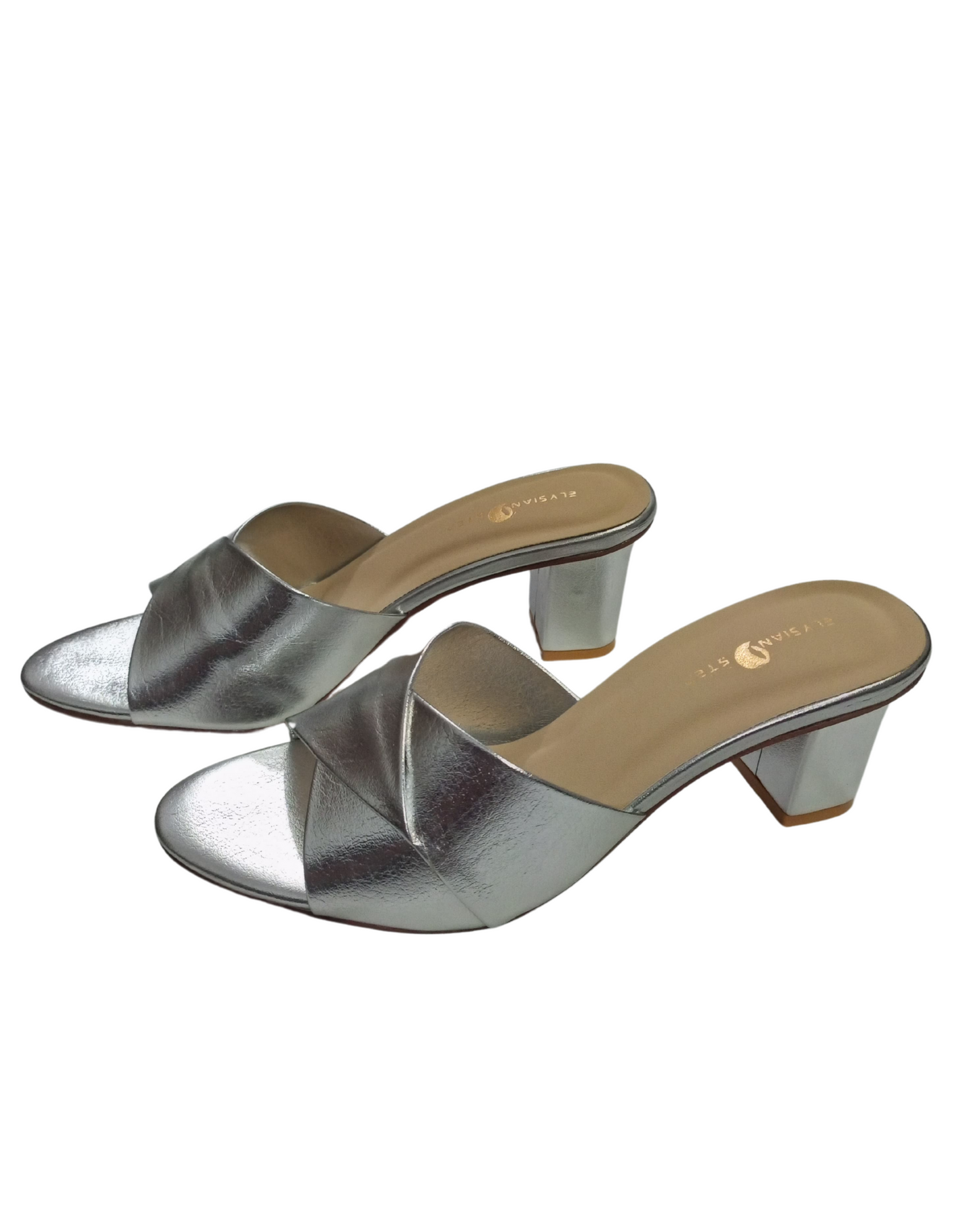 Cross Chunky Block Heel