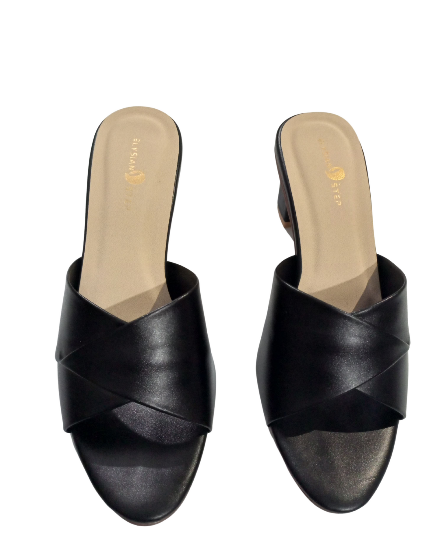 Cross Chunky Block Heel