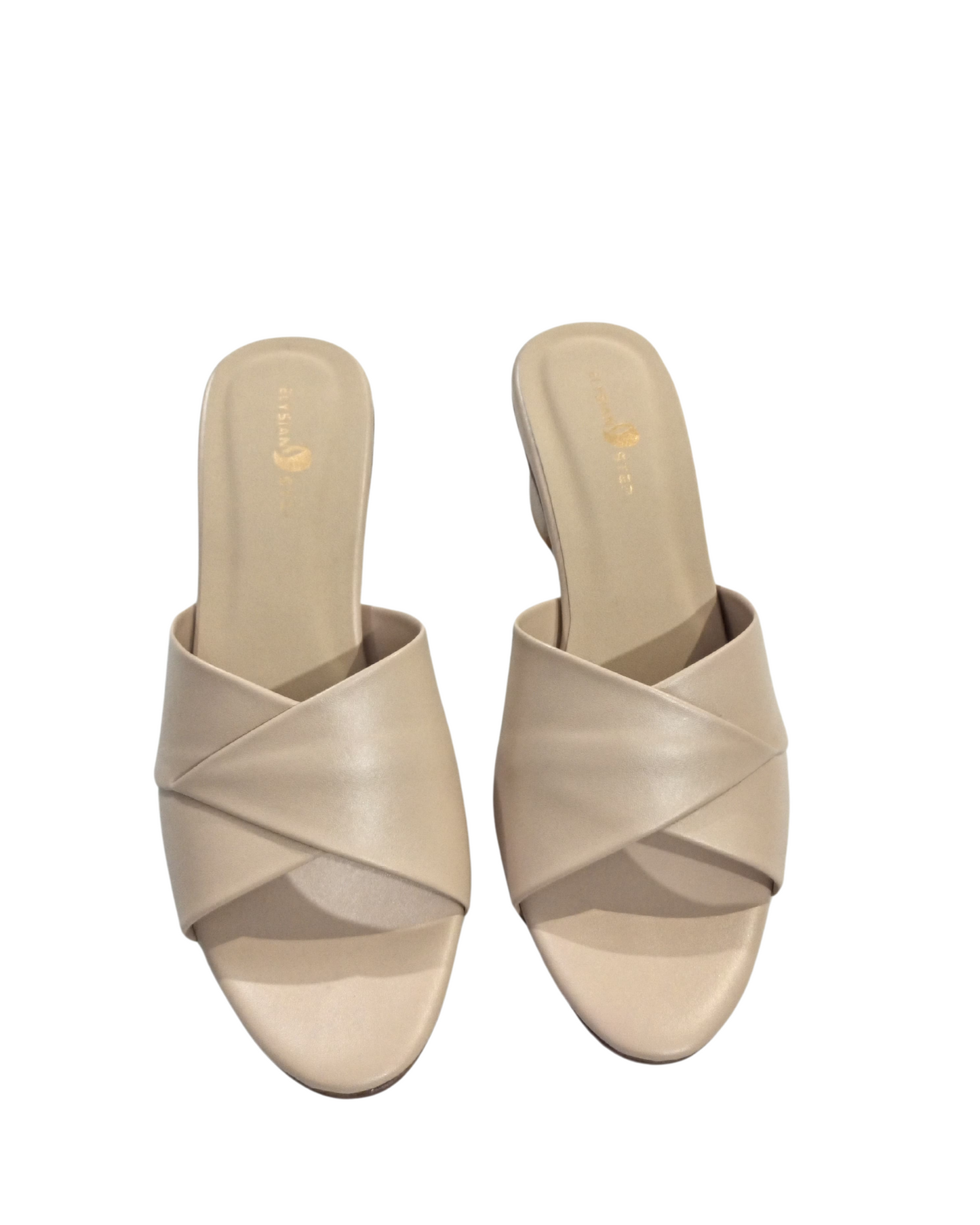 Cross Chunky Block Heel