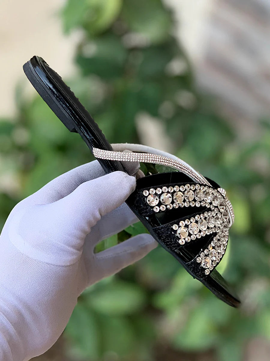 Nevis Embellished Flat