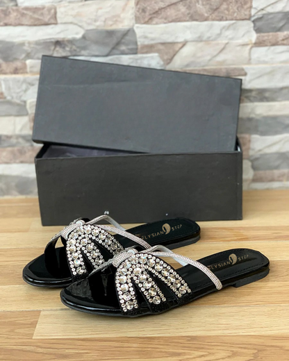 Nevis Embellished Flat