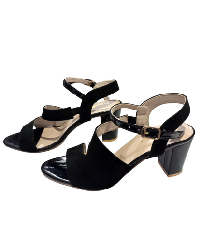 Chunky Strap Block Heel