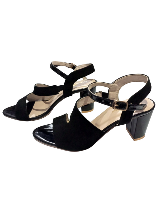 Chunky Strap Block Heel