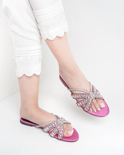 Nevis Embellished Flat