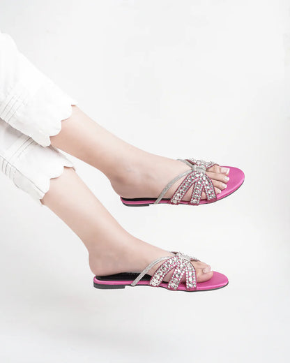 Nevis Embellished Flat